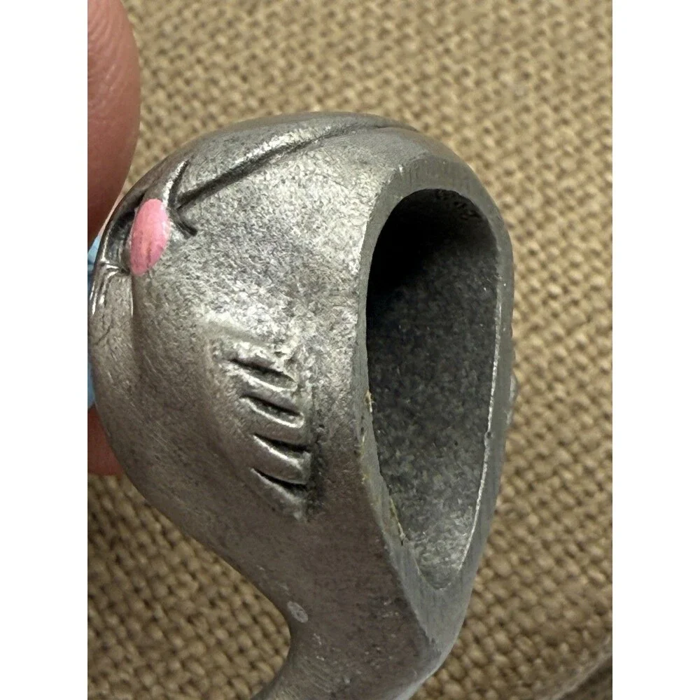 Vintage 1982 Hudson Pewter Mom Whale w/ Baby Whale Water Spout 1.5
